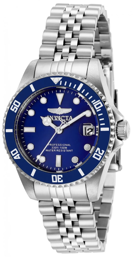 Invicta Women's 29187 Pro Diver Quartz 3 Hand Blue Dial Watch