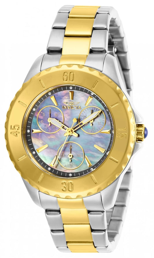 Invicta Women's 29112 Angel Quartz 3 Hand Gunmetal Dial Watch