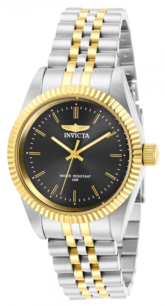 Invicta Women's 29400 Specialty  Quartz 3 Hand Charcoal Dial Watch