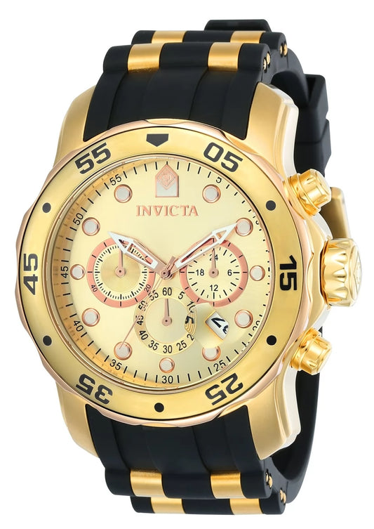 Invicta Men's 17884 Pro Diver Quartz Multifunction Gold Dial Watch