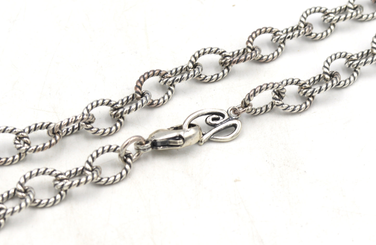 925 Sterling silver oval link chain necklace