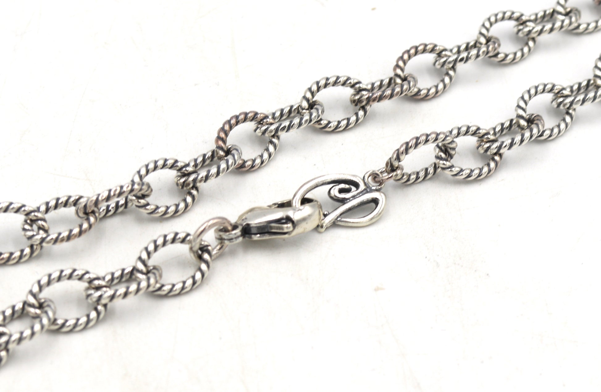 925 Sterling silver oval link chain necklace