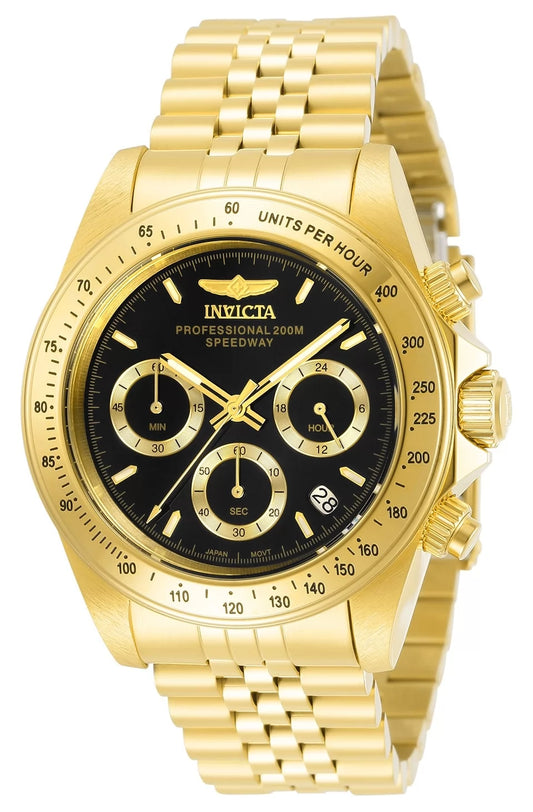 Invicta Men's 31001 Speedway Quartz Chronograph Black Dial Watch