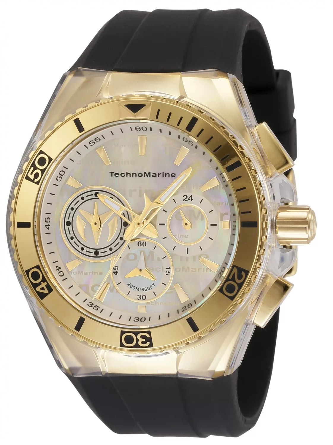Technomarine Men's TM-120026 Cruise Quartz Chronograph Champagne Dial Watch