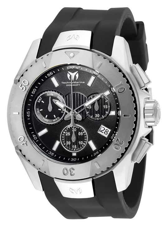 Technomarine Men's TM-620001 UF6 Quartz Black Dial Watch