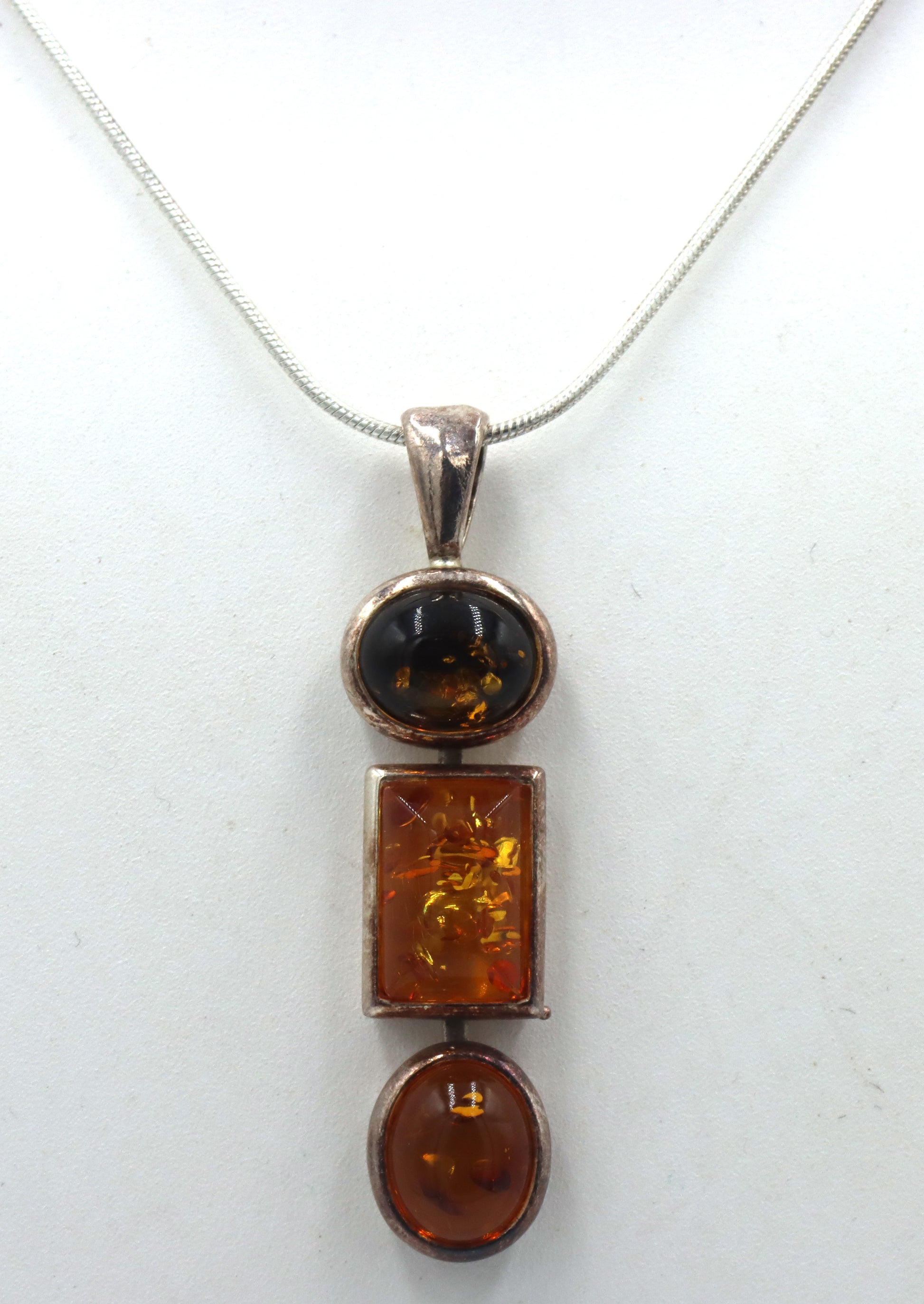 Group lot of Vintage 925 sterling silver amber mixed jewelry