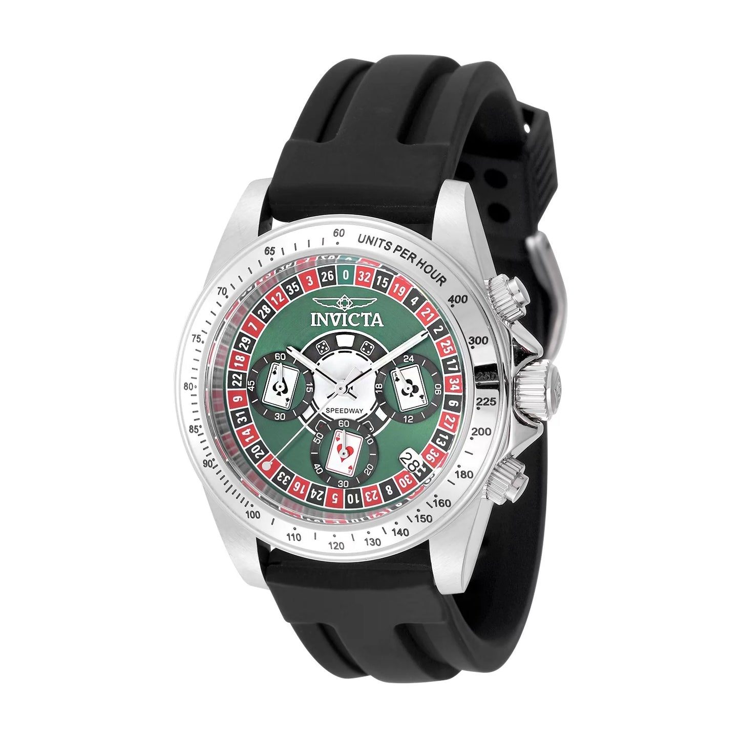 Invicta Men's Speedway Quartz VD53 Green Dial Watch