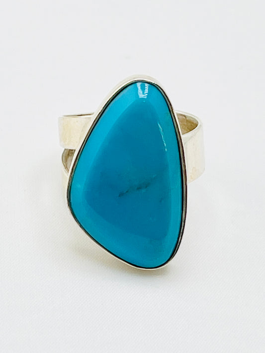 925 Sterling Silver DTR Jay King Freeform Turquoise Ring