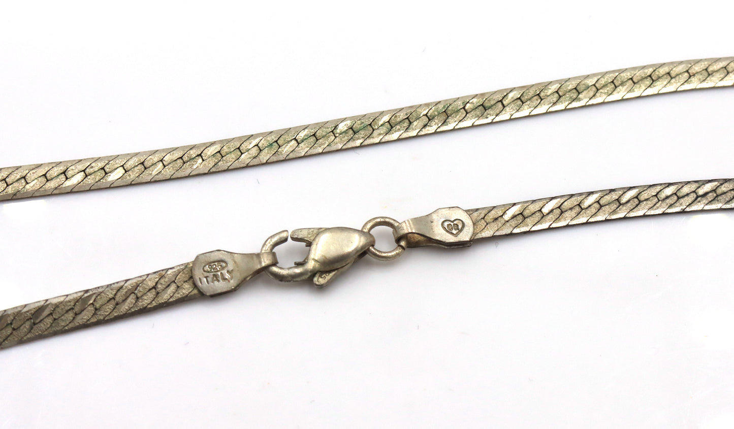 Lot of 3 Italian Vintage 925 sterling silver Herringbone chains