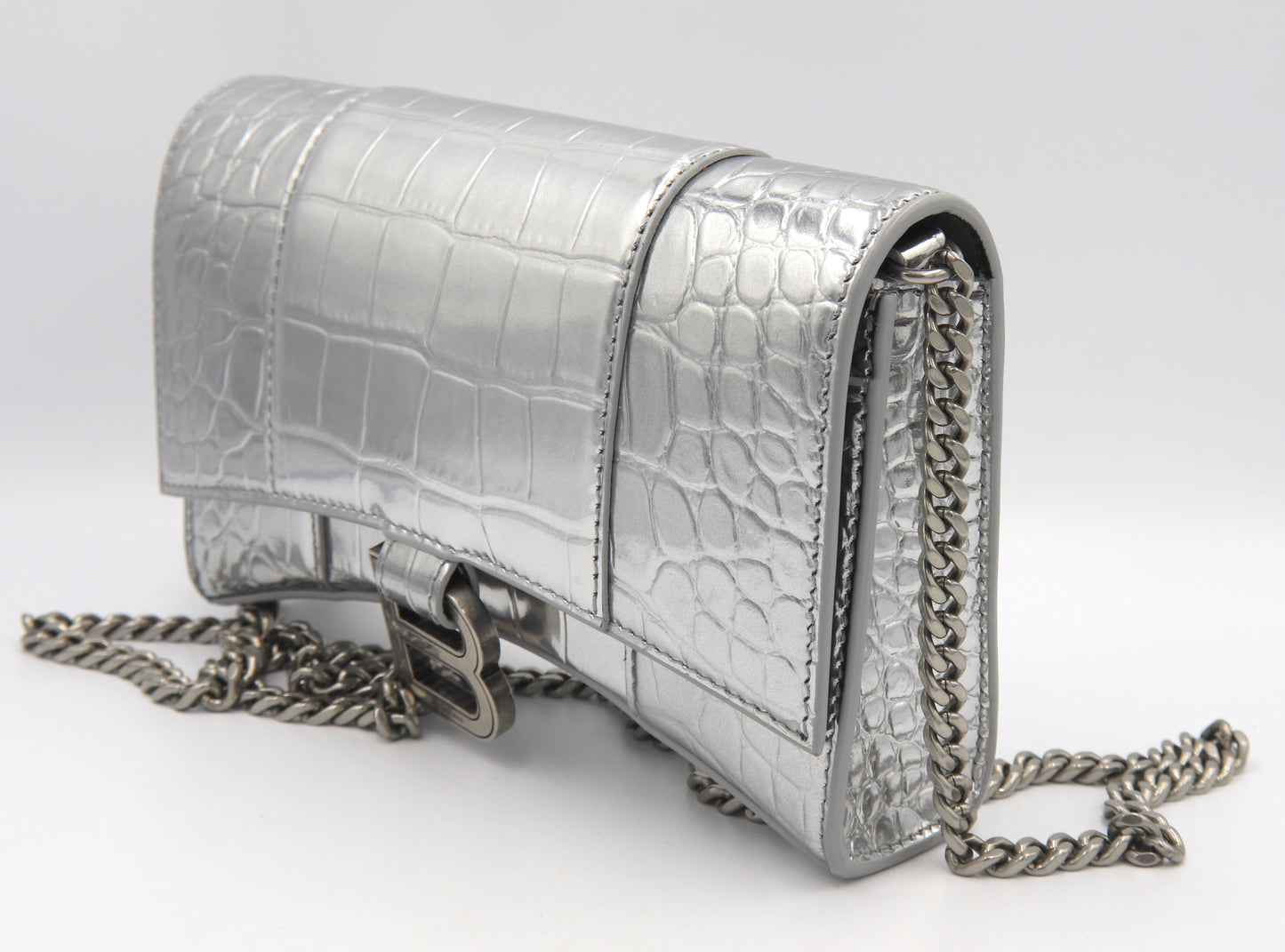 Balenciaga Hourglass Wallet on Chain Handbag