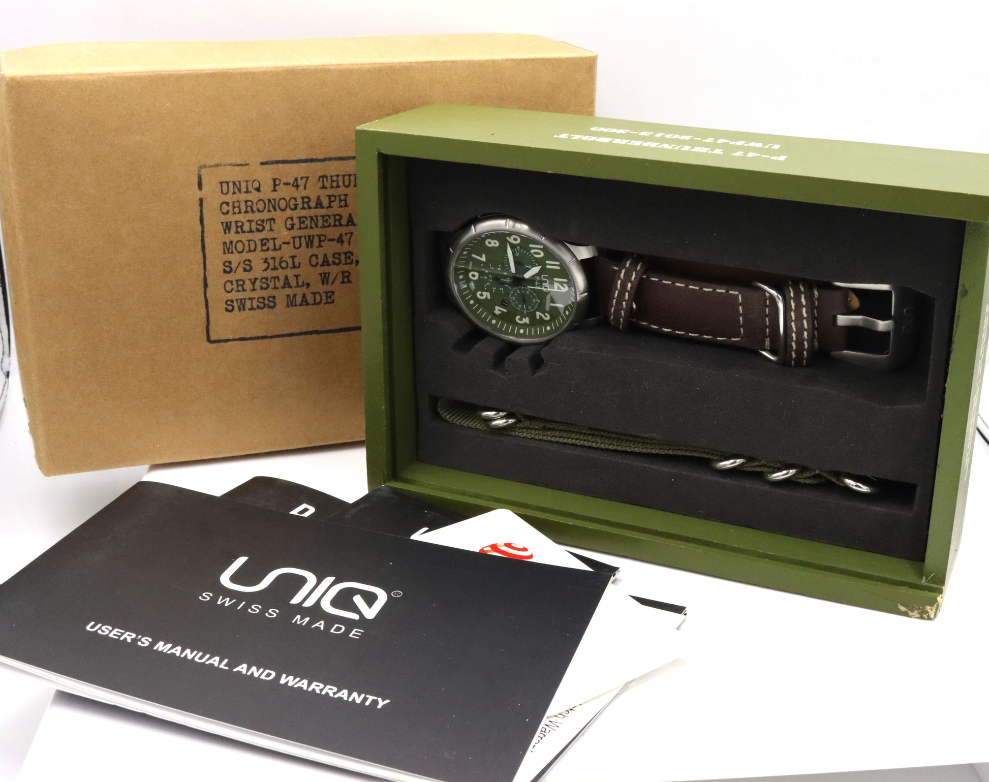 Thunderbolt chronograph quartz watch Khaki