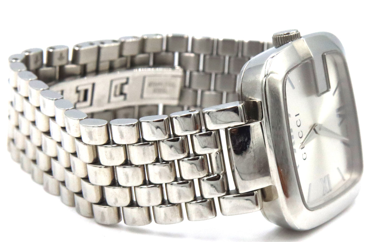 Gucci silver dial stainless steel watch