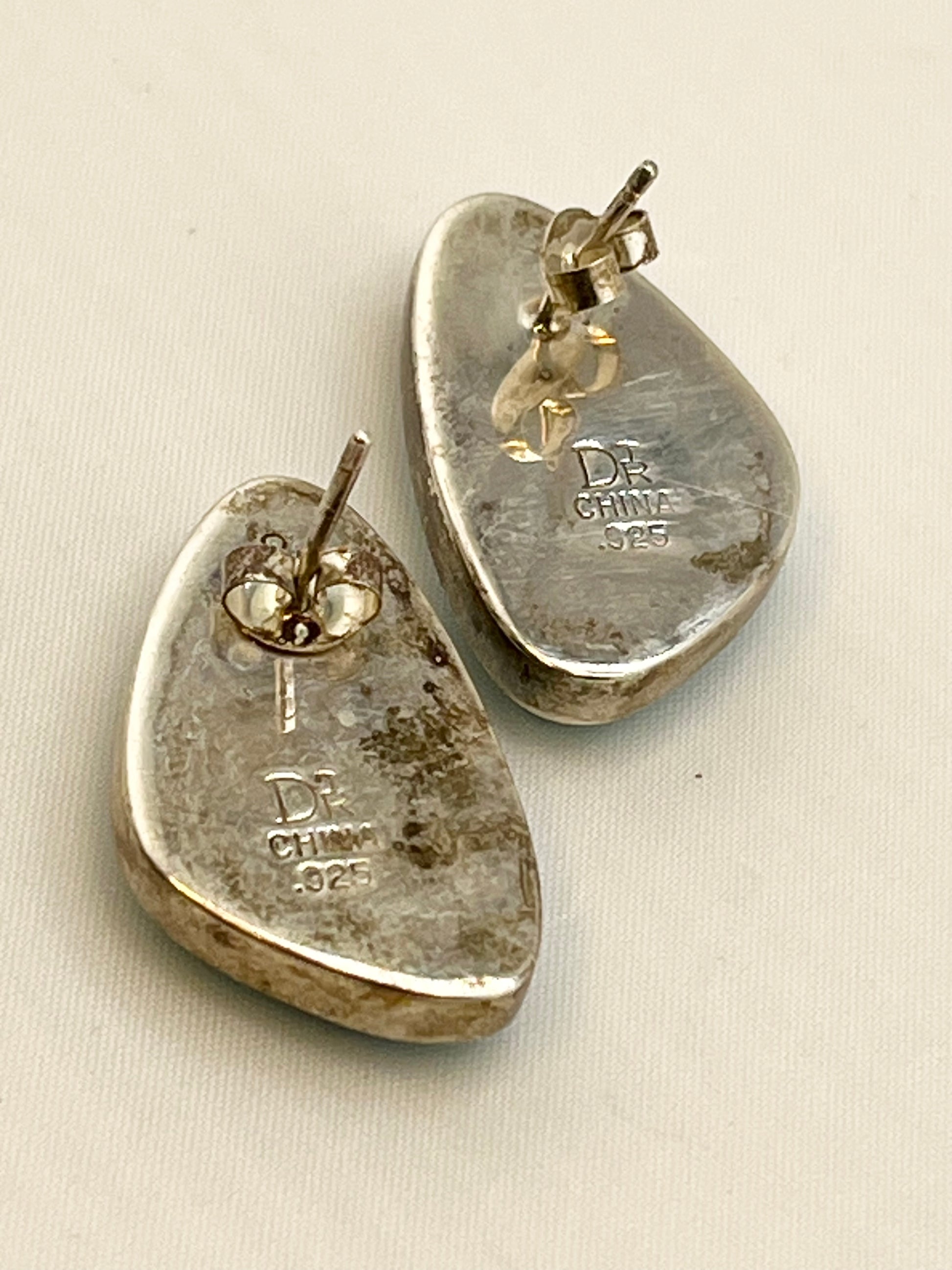 925 Sterling Silver DTR Jay King Turquoise Earrings