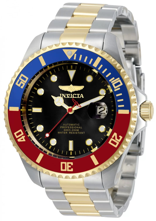 Invicta Men's 34043 Pro Diver Automatic 3 Hand Black Dial Watch