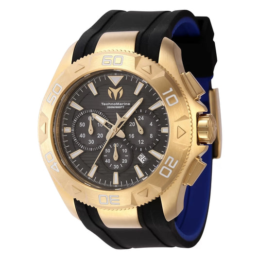 Technomarine Men's TM-622004 UF6 Quartz Chronograph Black Dial Watch