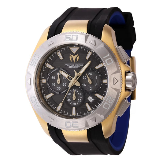Technomarine Men's TM-622005 UF6 None Quartz Chronograph Black Dial Watch