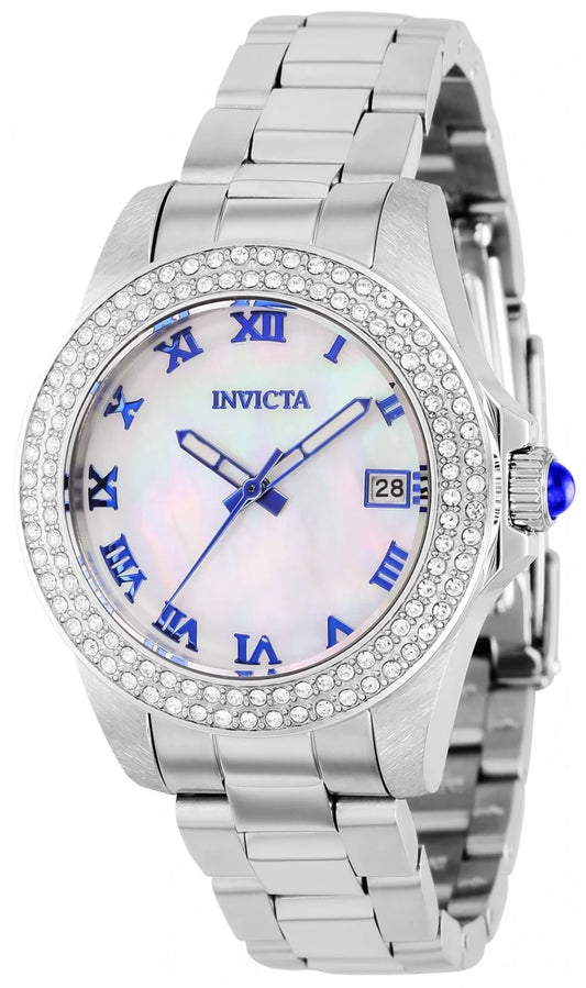 Invicta Men's 36069 Angel Quartz 3 Hand White Dial Watch