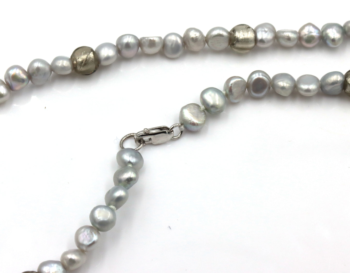 Honora grey pearl stand necklace