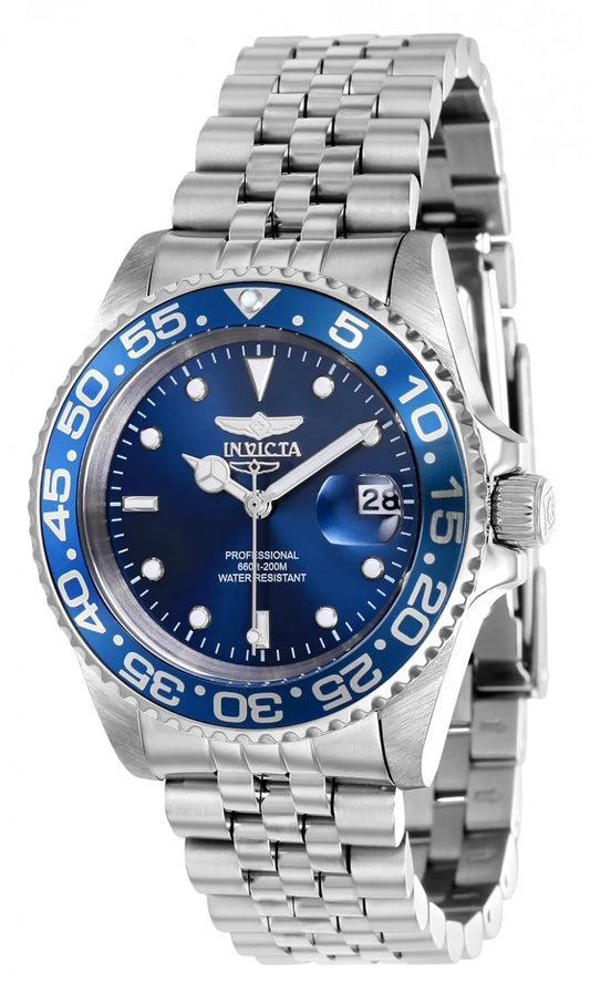 Invicta Women's 37161 Pro Diver Quartz 3 Hand Blue Dial Watch