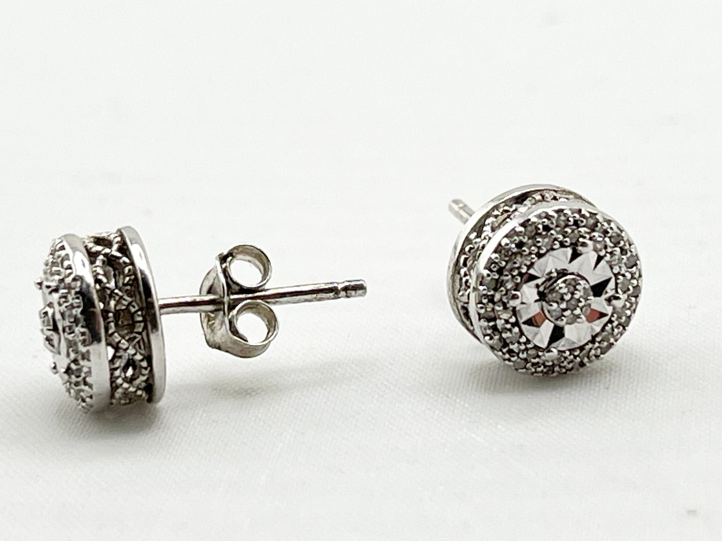 925 Sterling Silver Three pair Of Earrings Lot