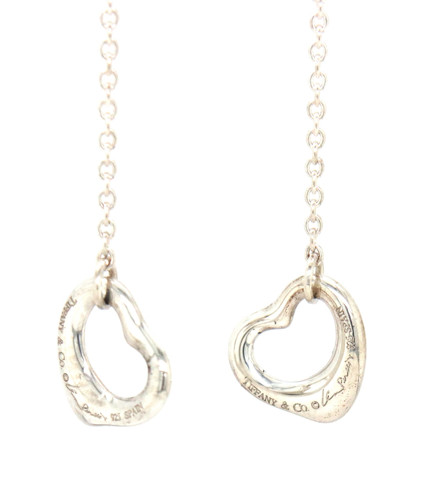 Tiffany & Co open heart dangle earrings