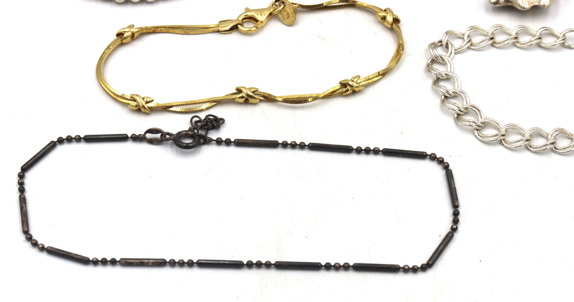 Group lot of 7 Vintage 925 sterling silver bracelets