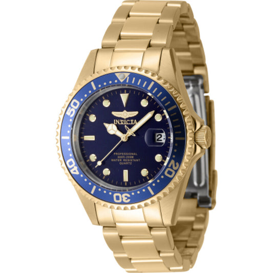 Invicta Pro Diver Blue Dial Gold-Tone Stainless Steel Men’s Watch