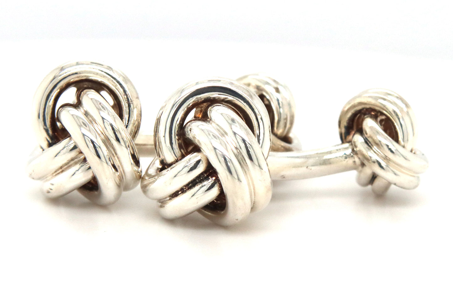 Tiffany & Co double love knot cuff links