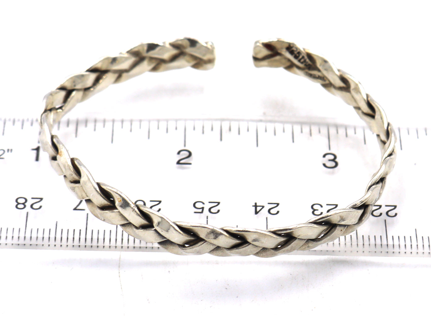 Group lot of 6 Vintage 925 sterling silver bangles