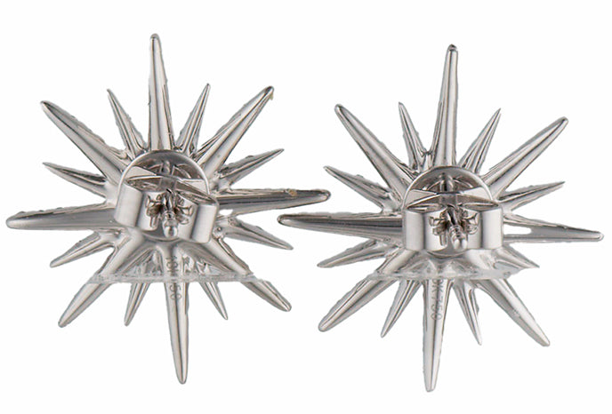 0.77ctw Diamond Starburst Stud Earrings in 18K