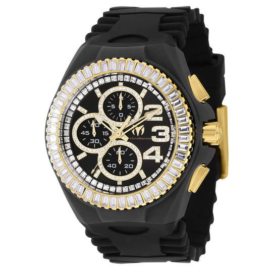 Technomarine Men's Cruise JellyFish Quartz Black Dial Watch