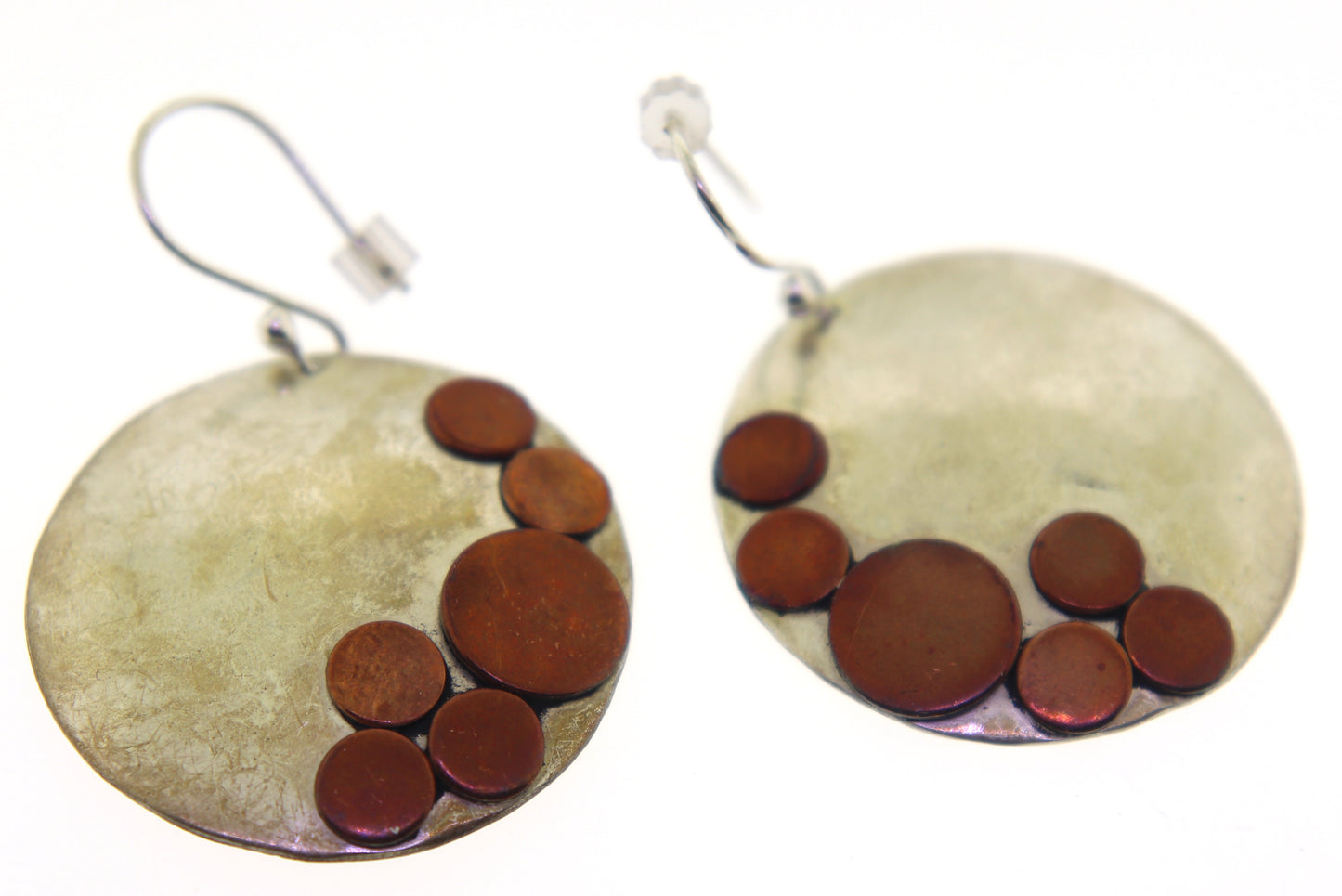 Sterling Silver Mexico Round Earrings