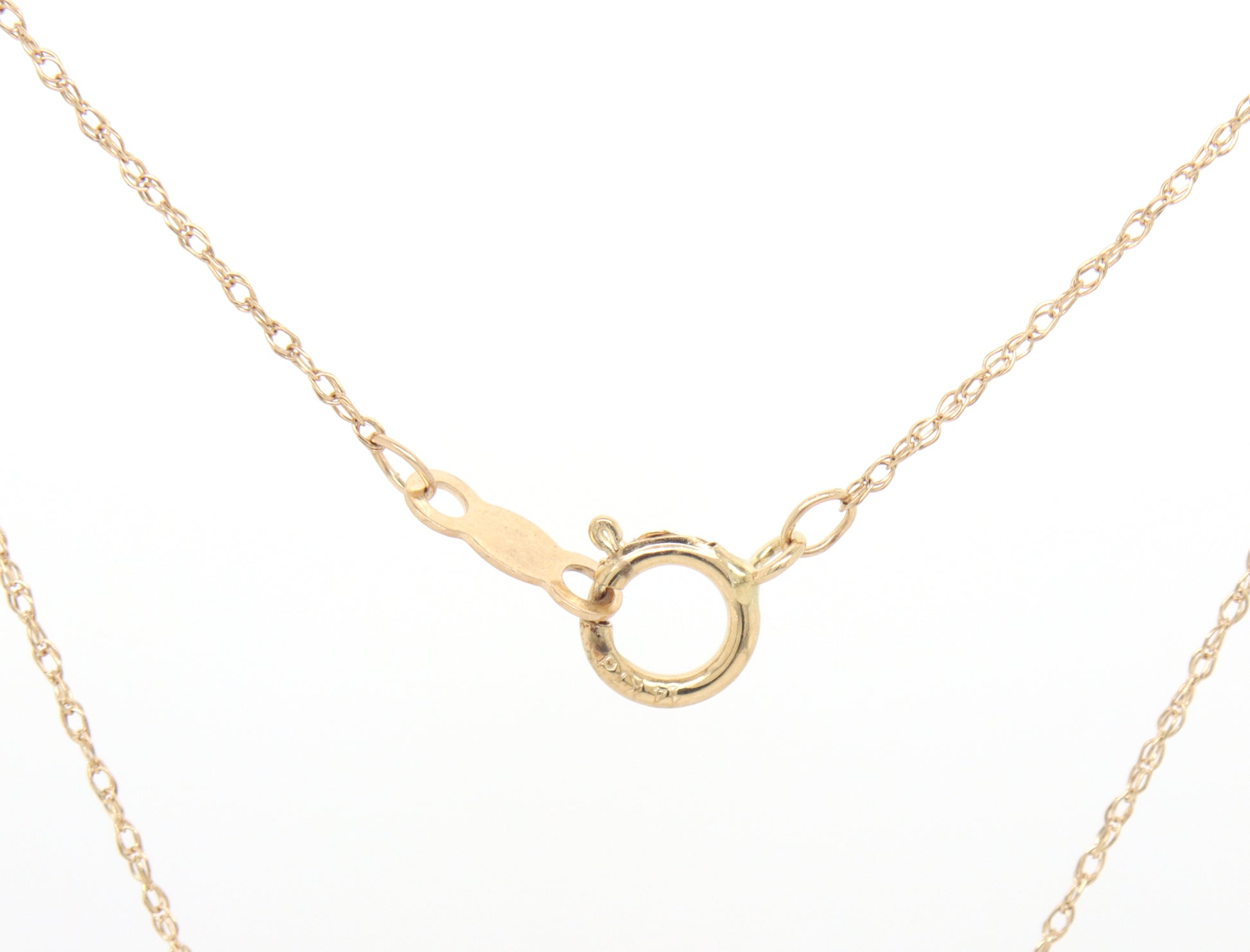 14kt Yellow gold pave diamond disk pendant on chain necklace