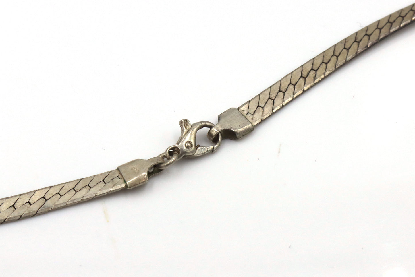 Lot of 3 Italian Vintage 925 sterling silver Herringbone chains