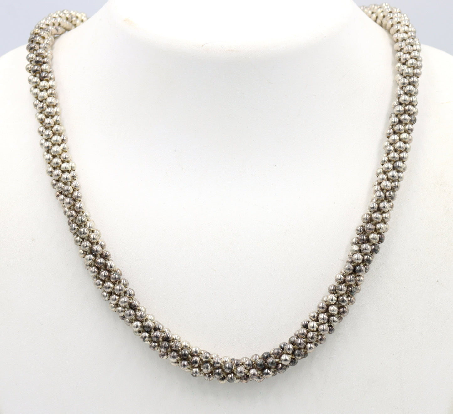 Set of Vintage 925 sterling silver necklace and matching bracelet