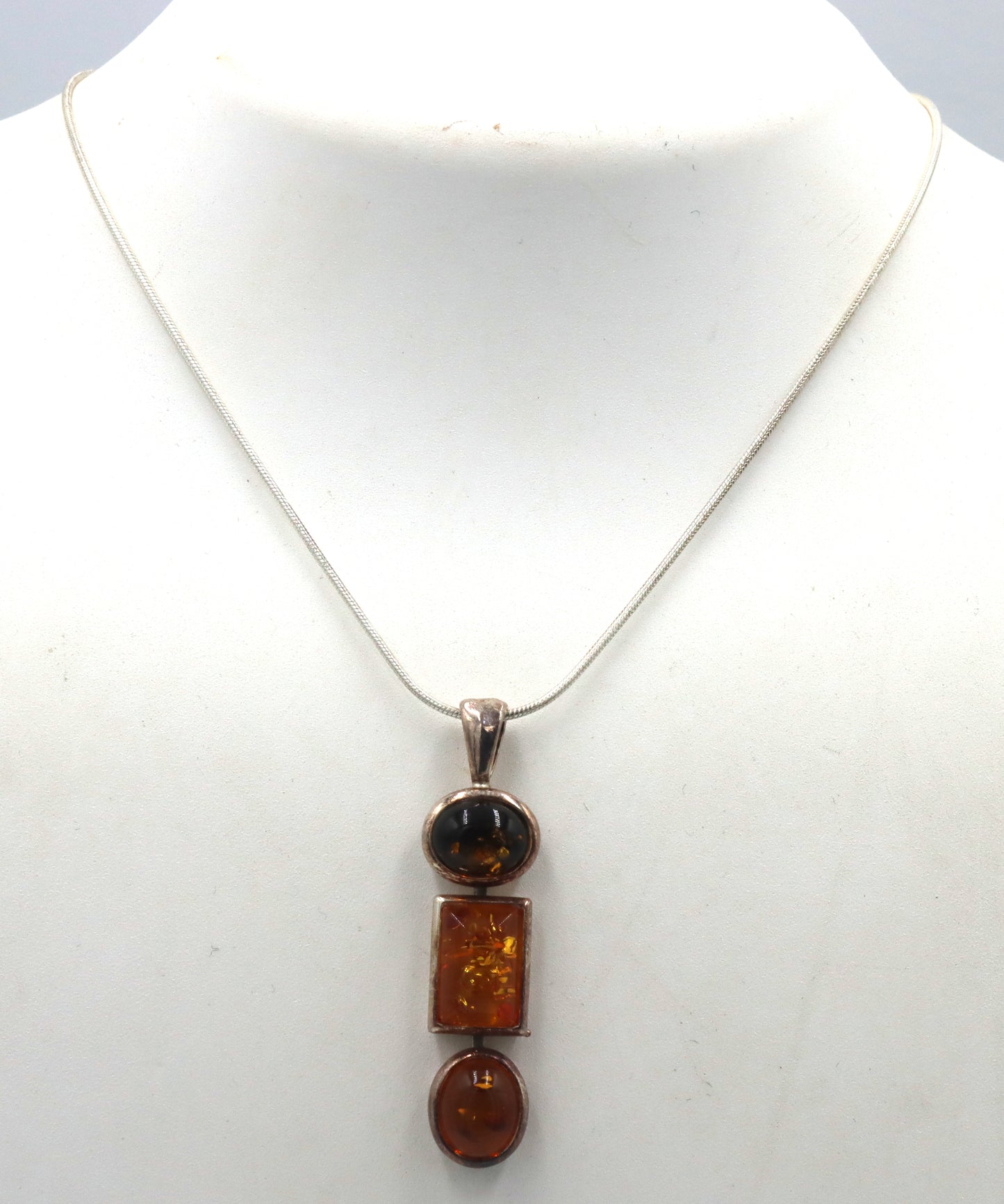 Group lot of Vintage 925 sterling silver amber mixed jewelry