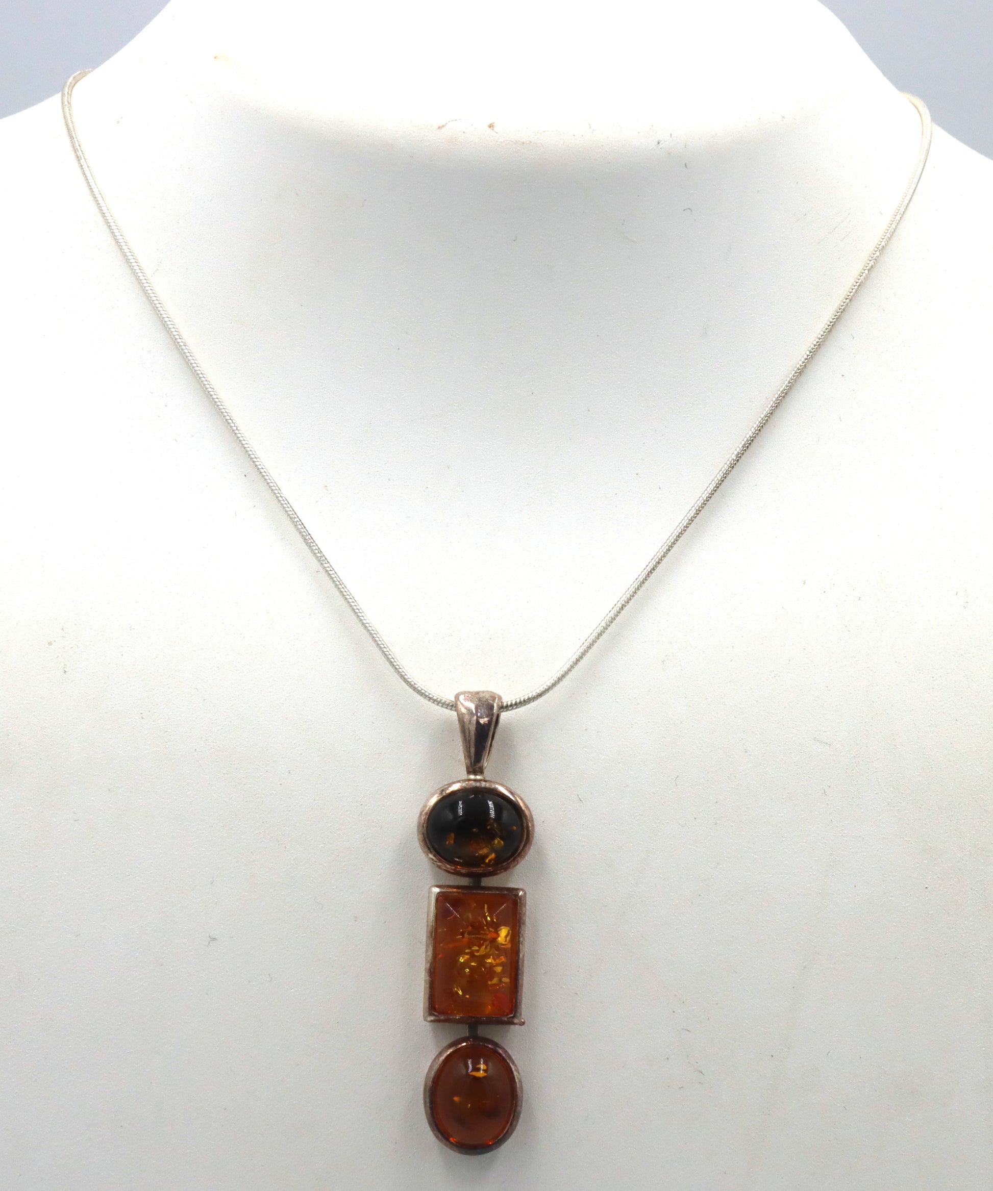 Group lot of Vintage 925 sterling silver amber mixed jewelry