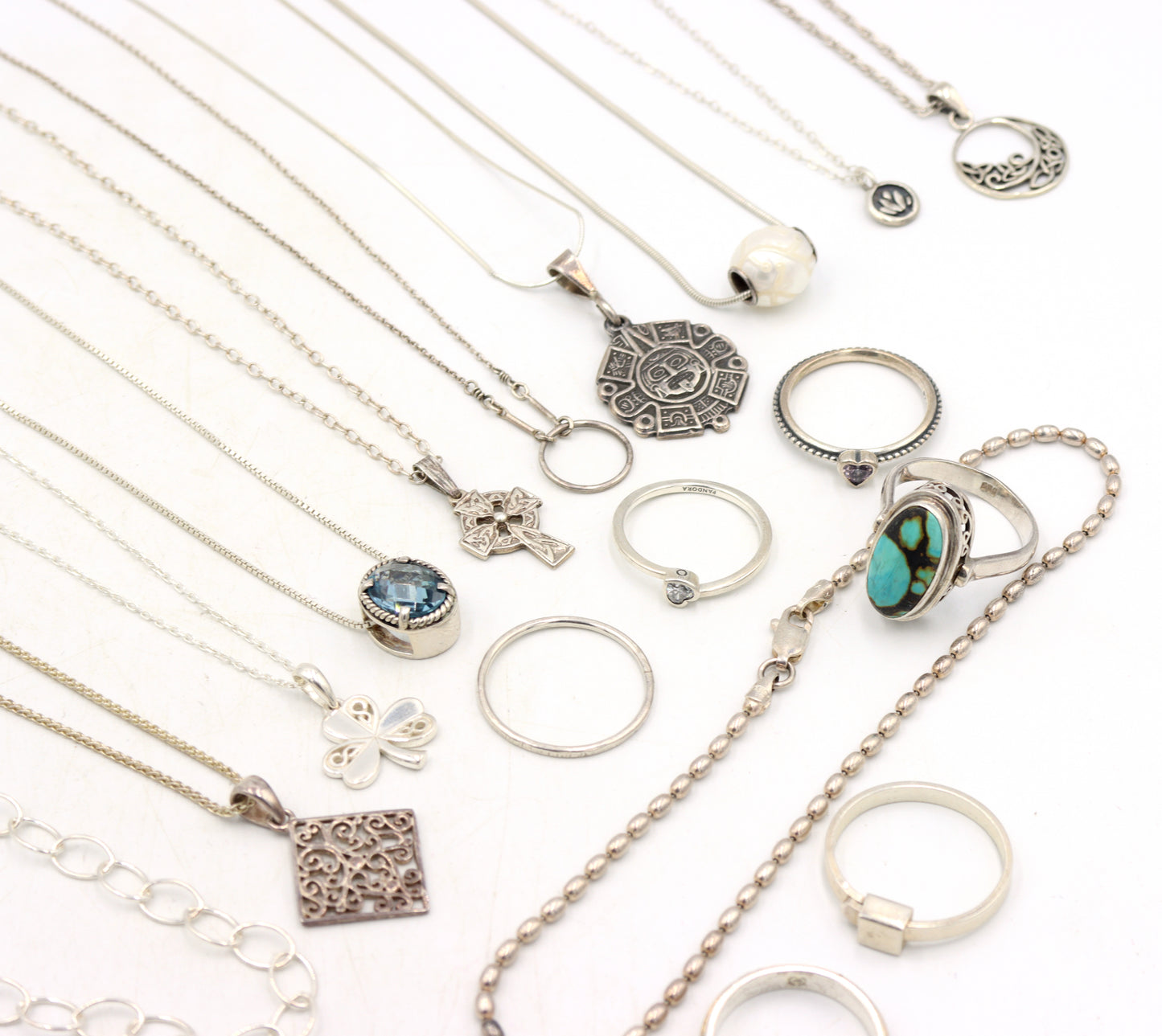 Big group lot of Vintage 925 sterling silver miscellaneous jewelry