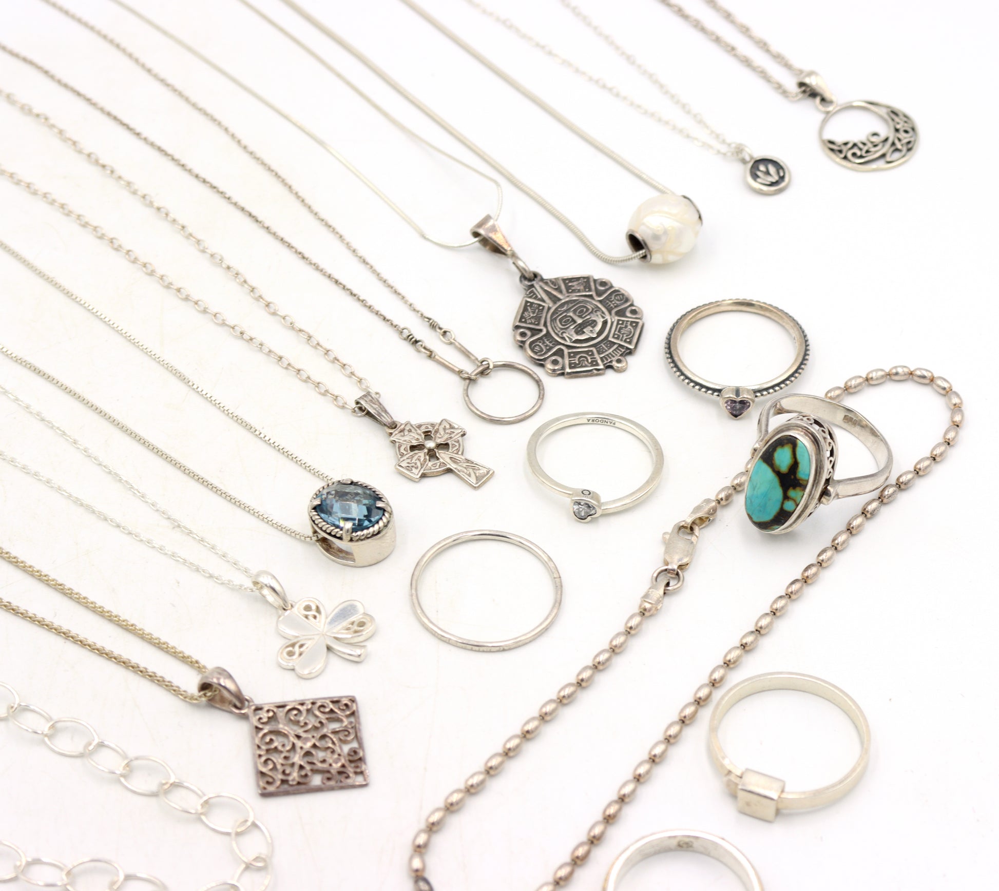 Big group lot of Vintage 925 sterling silver miscellaneous jewelry