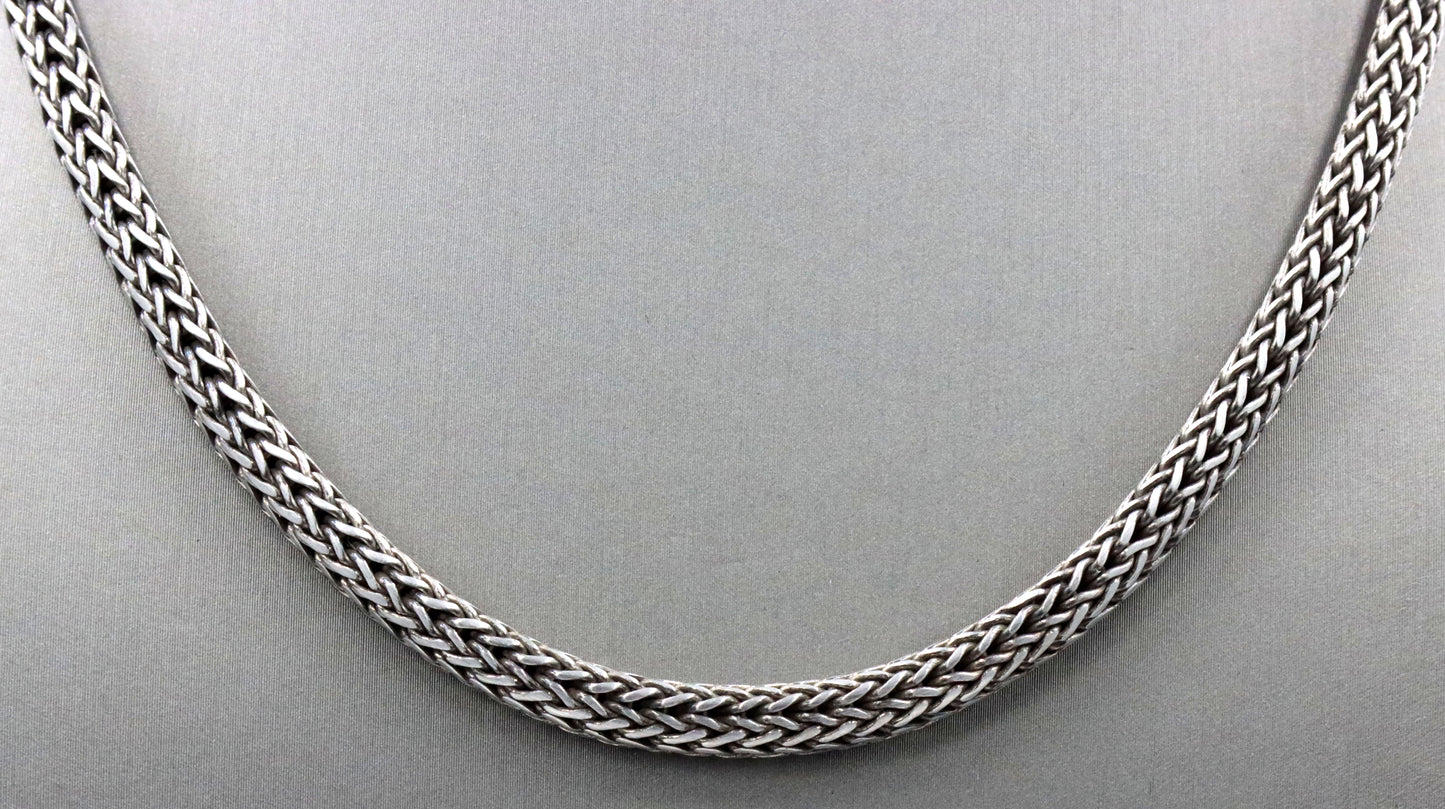 925 Sterling silver Byzantine chain necklace