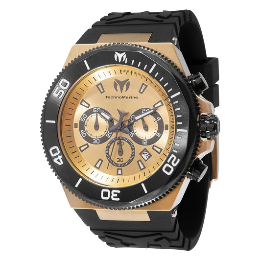 Technomarine Men's TM-224020 Manta Quartz Chronograph Gold, Gunmetal