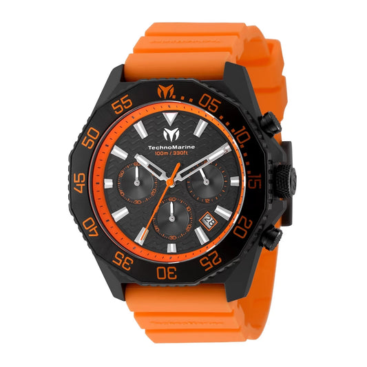 Technomarine Men's TM-225076 Mar Vivo Quartz VD53C Black Dial Watch
