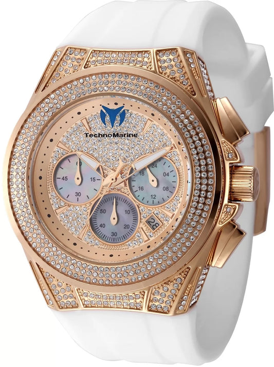 Technomarine Women's TM-125033 Cruise Quartz VD53 Rose, White Dial Watch
