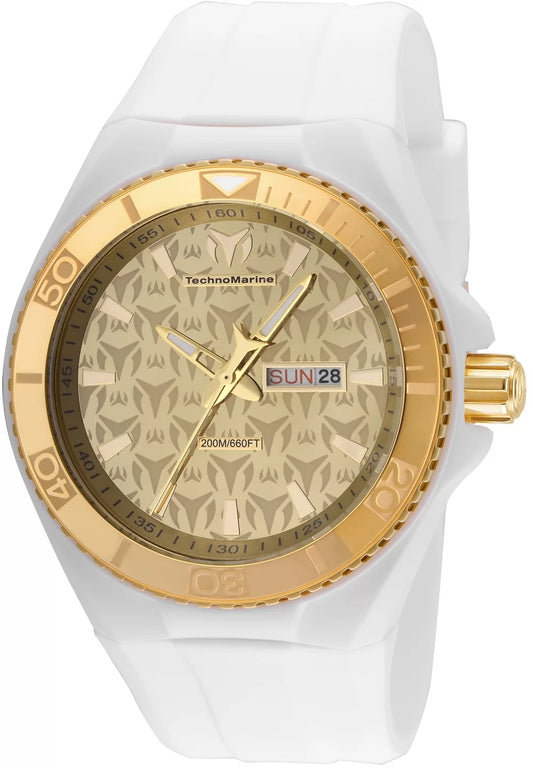 Technomarine Men's TM-115064 Cruise Quartz Chronograph Gold Dial Watch