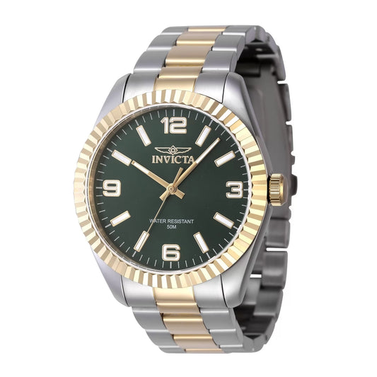 Invicta Men's 47455 Specialty Quartz 3 Hand Green Dial Watch