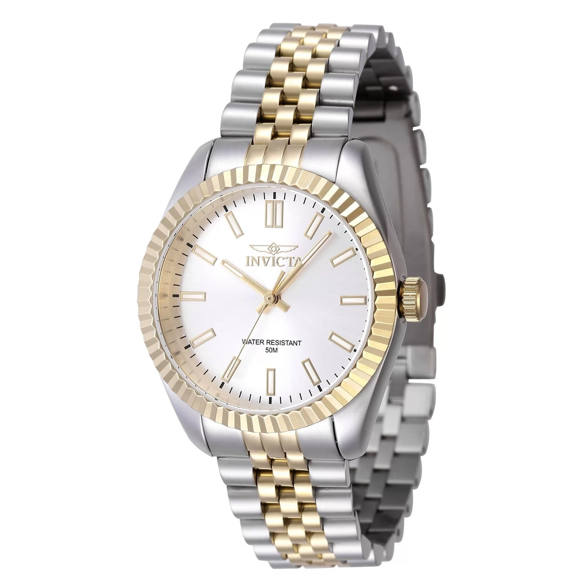 Invicta Women's 47500 Specialty Quartz 3 Hand Silver Dial Watch