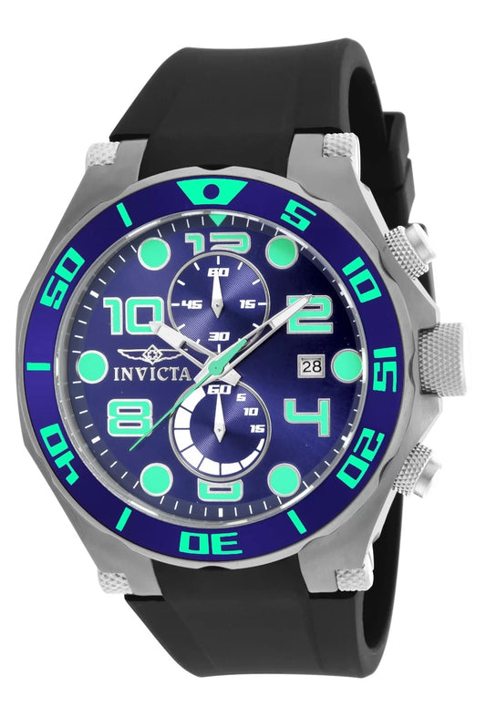 Invicta Men's 17813 Pro Diver  Quartz Multifunction Blue Dial Watch