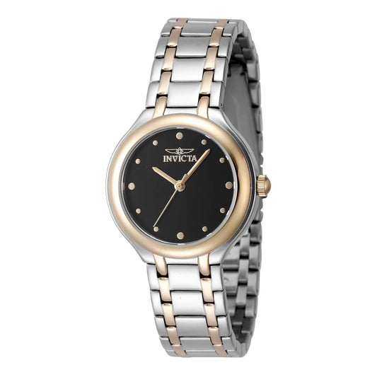 Invicta Women's 48229 Wildflower Quartz 3 Hand Black Dial Watch