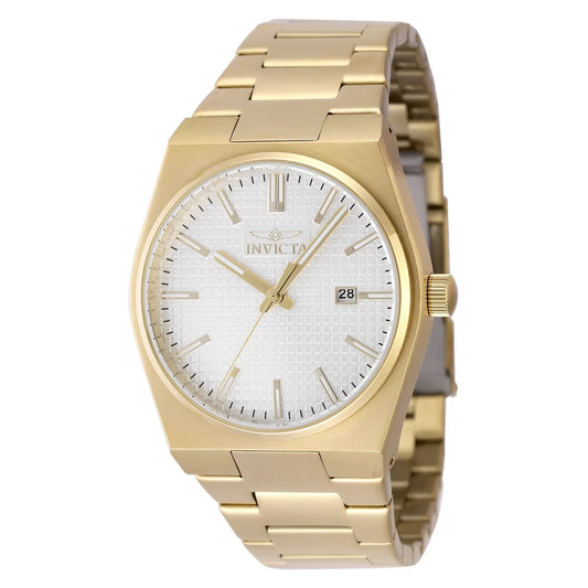 Invicta Men's 48400 Speedway Quartz 3 Hand Silver Dial Watch