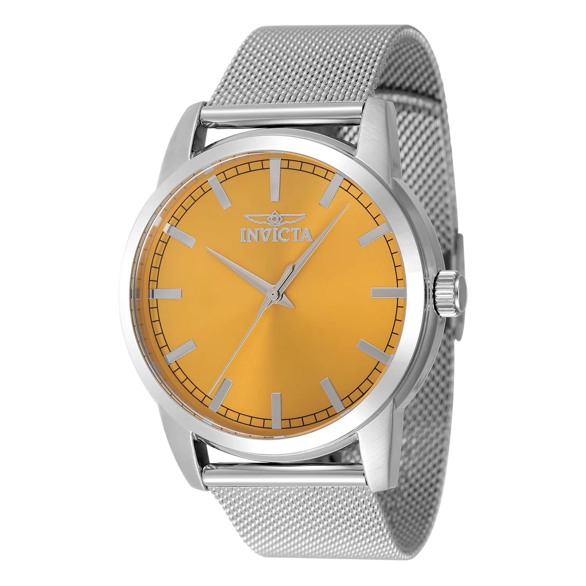Invicta Men's 48506 Celestial Quartz 3 Hand Yellow Dial Watch